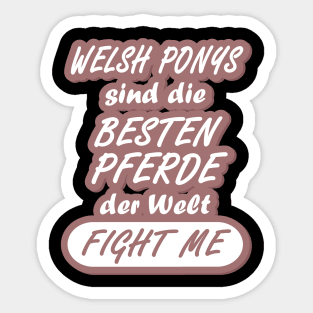 Welsh Pony kleines Pferd lustiger Mädchen Spruch Sticker